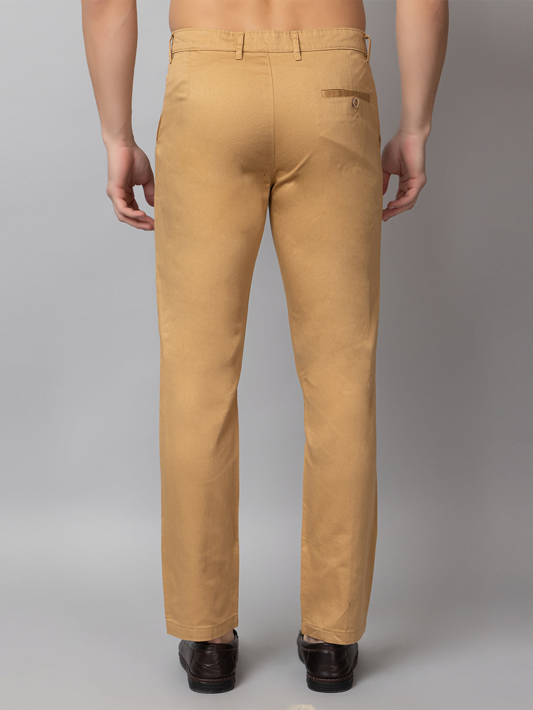Khaki Solid Trouser