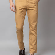 Khaki Solid Trouser
