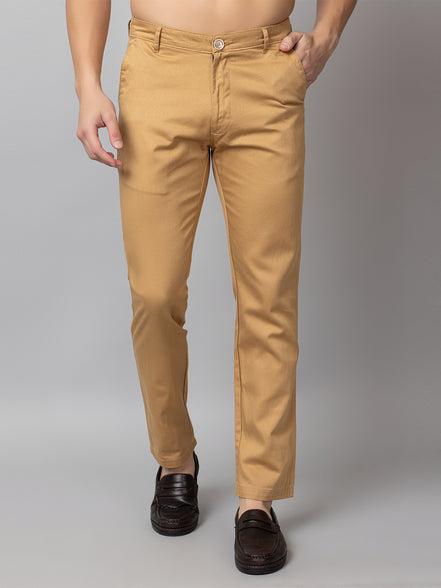 Khaki Solid Trouser