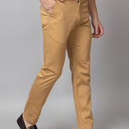 Khaki Solid Trouser