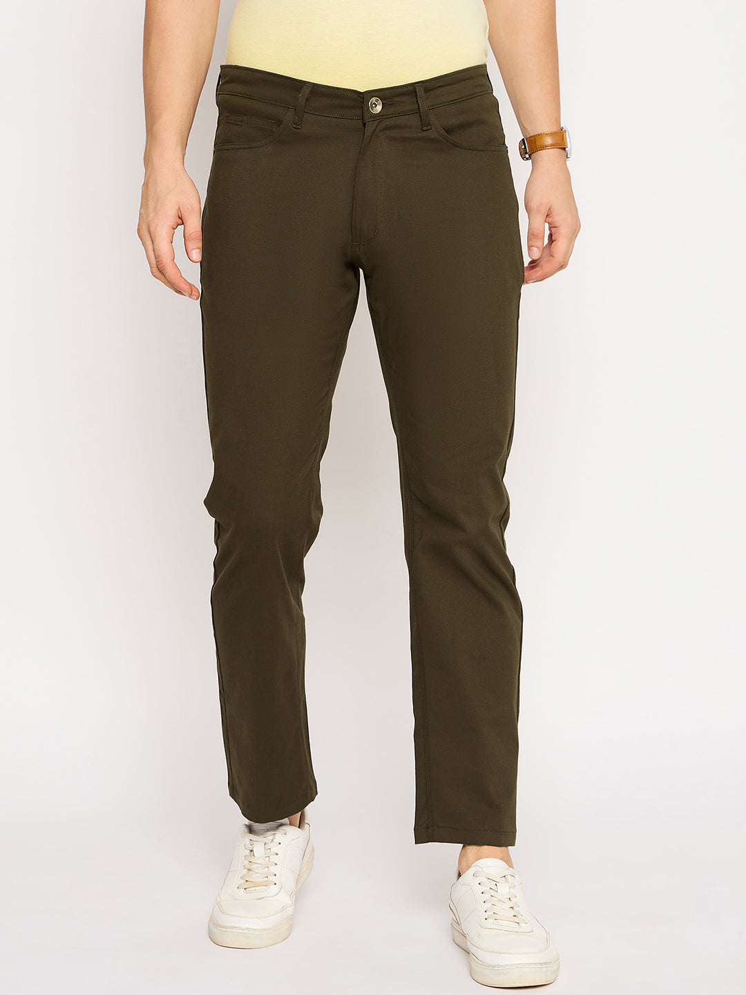 Coffee Solid Chinos