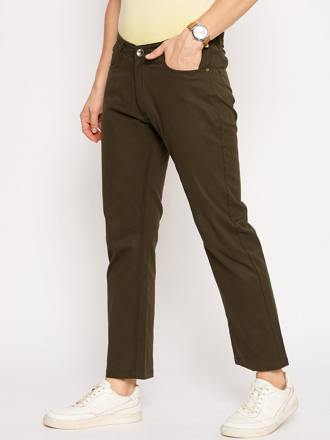 Coffee Solid Chinos