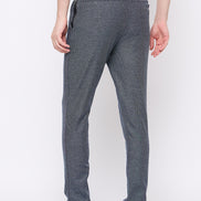 Navy Blue Solid Trouser