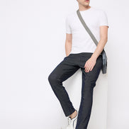 Navy Blue Solid Trouser