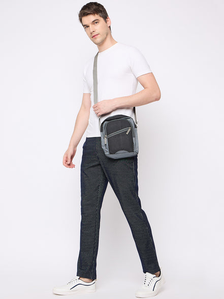 Navy Blue Solid Trouser