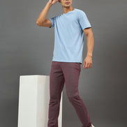 Wine Solid Trouser