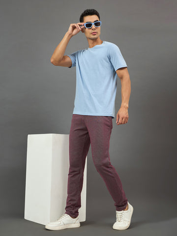 Wine Solid Trouser