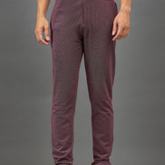 Wine Solid Trouser