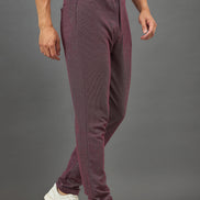 Wine Solid Trouser