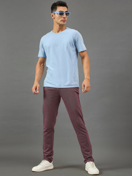 Wine Solid Trouser