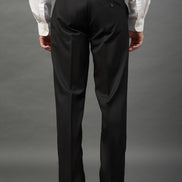 Black Solid Chinos