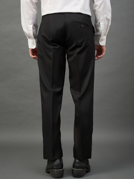 Black Solid Chinos