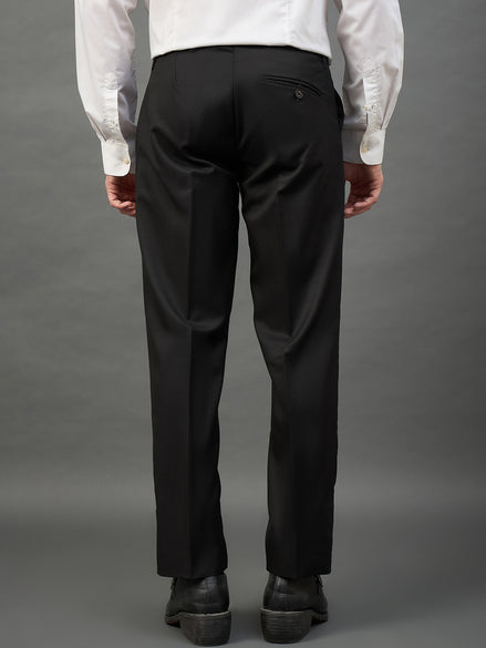 Black Solid Chinos
