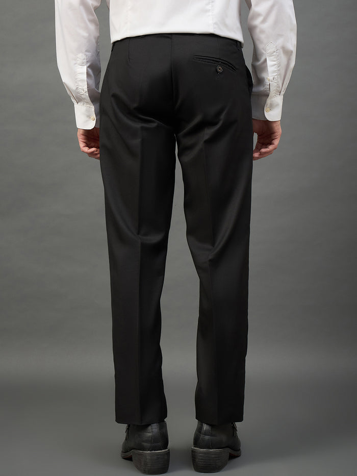 Black Solid Chinos