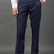 Navy Solid Chinos