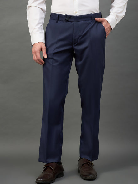 Navy Solid Chinos