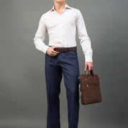Navy Solid Chinos