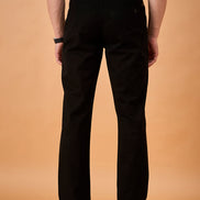 Club York Men Black Button Trouser