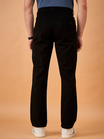Club York Men Black Button Trouser