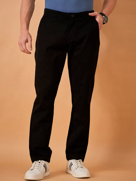Club York Men Black Button Trouser