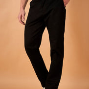 Club York Men Black Button Trouser