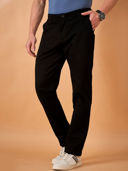 Club York Men Black Button Trouser