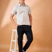 Club York Men Navy Button Trouser