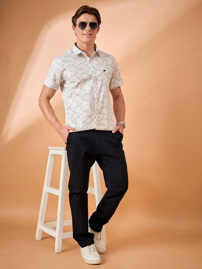Club York Men Navy Button Trouser
