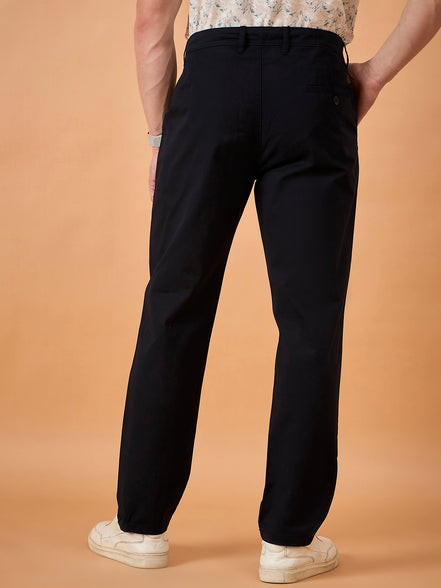 Club York Men Navy Button Trouser