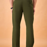 Club York Men Olive Button Trouser