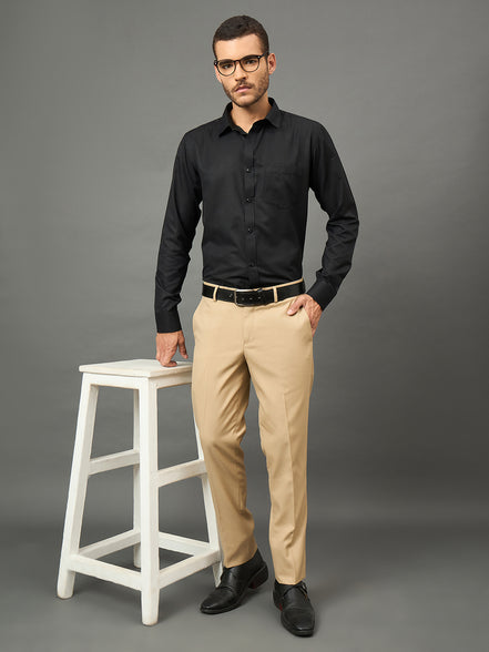 Club York Men Fawn Button Trouser