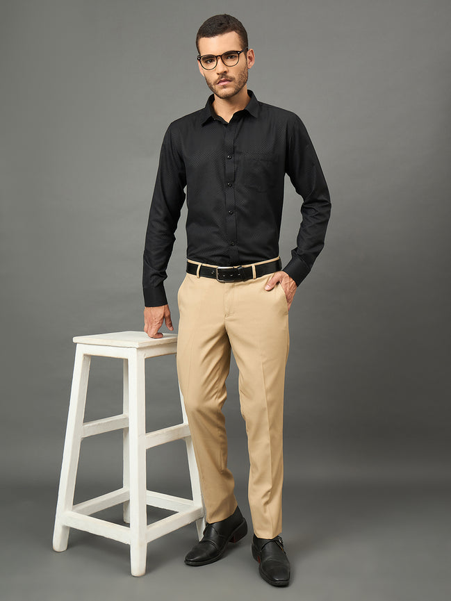 Club York Men Fawn Button Trouser