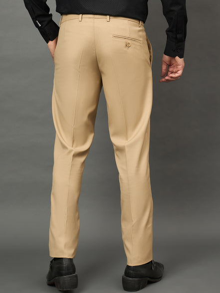 Club York Men Fawn Button Trouser