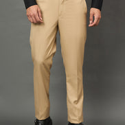 Club York Men Fawn Button Trouser