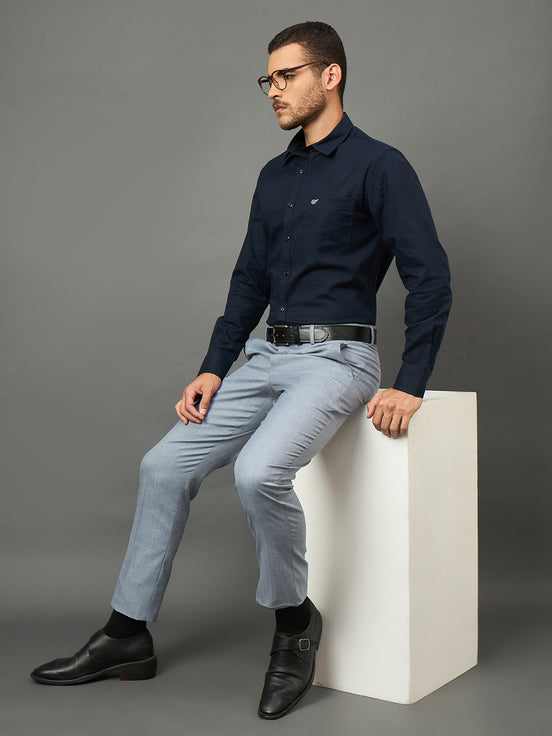 Club York Men Purple Button Trouser