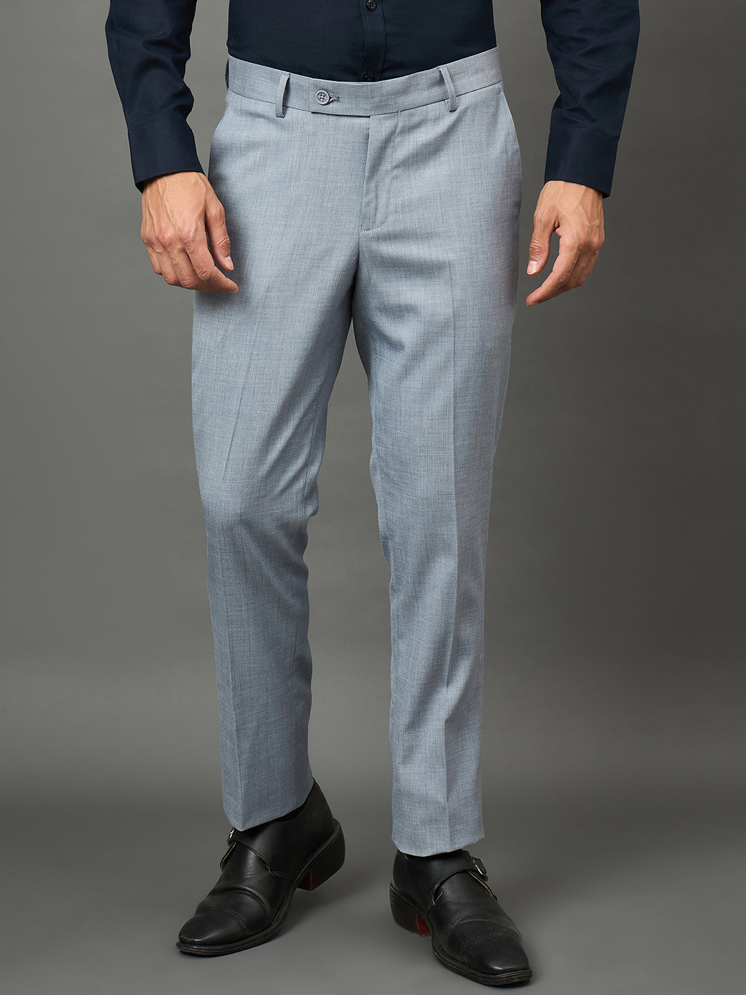 Club York Men Purple Button Trouser