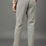 Club York Men Grey Button Trouser