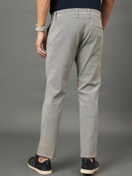 Club York Men Grey Button Trouser