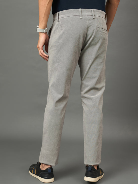 Club York Men Grey Button Trouser