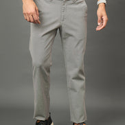 Club York Men Grey Button Trouser
