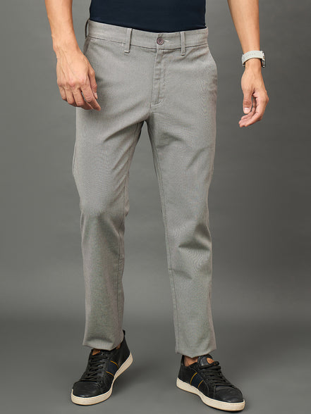 Club York Men Grey Button Trouser
