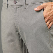 Club York Men Grey Button Trouser