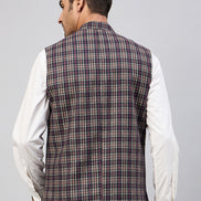 Blue Check Vest