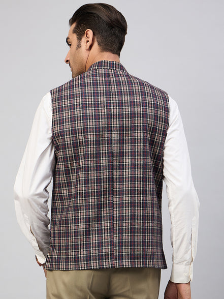 Blue Check Vest