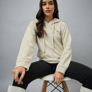 Brown Checked Sweatshirt