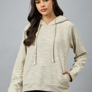 Brown Checked Sweatshirt