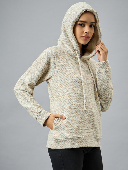 Brown Checked Sweatshirt