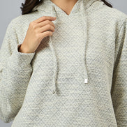 Black Checked Sweatshirt