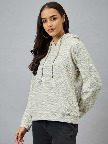 Black Checked Sweatshirt