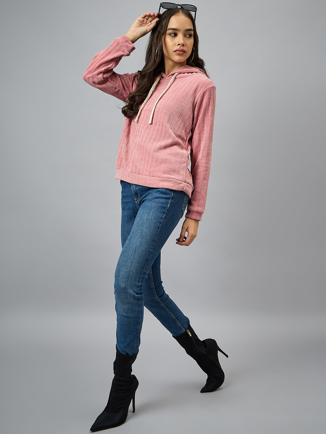 Pink Striper Sweatshirt